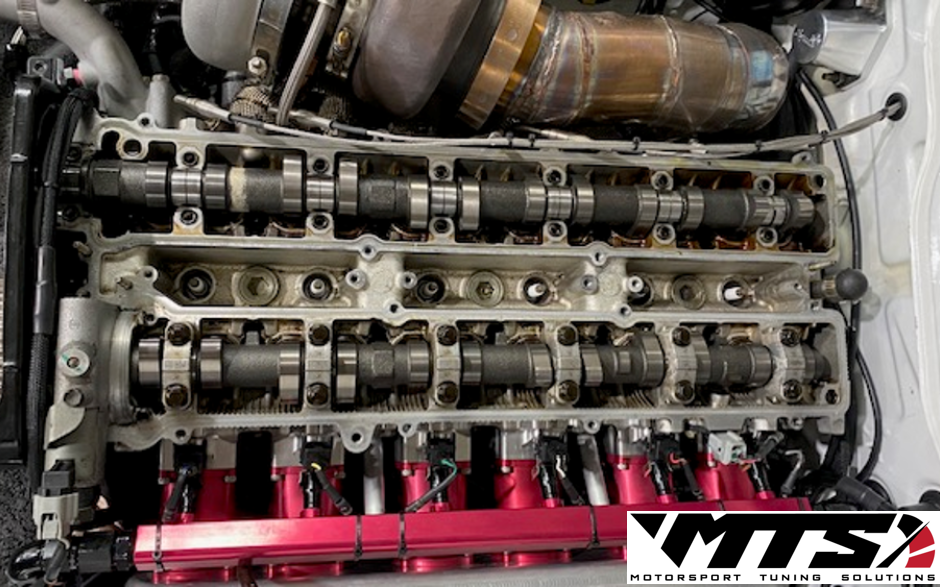2JZ turbo Camshafts installed in engine by motorsport tuning solutions Australia