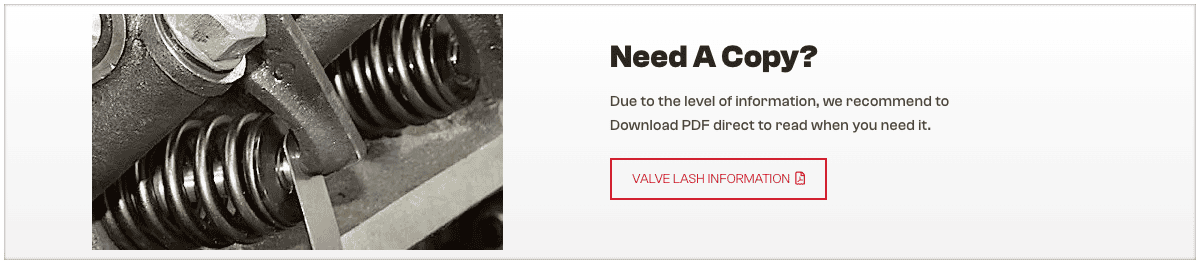 What is valve lash? Download a copy.